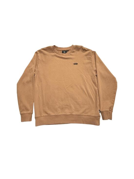 Vans Other - VANS Crewneck Sweatshirt Men’s Medium Tan Brown Classic Logo Skate Pullover M
